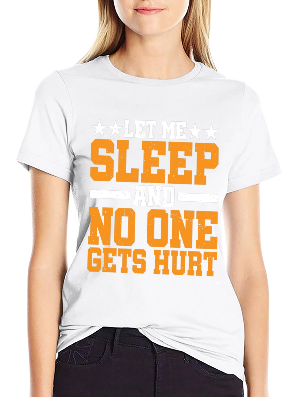 Let Me Sleep T-Shirt Funny Graphic Tee