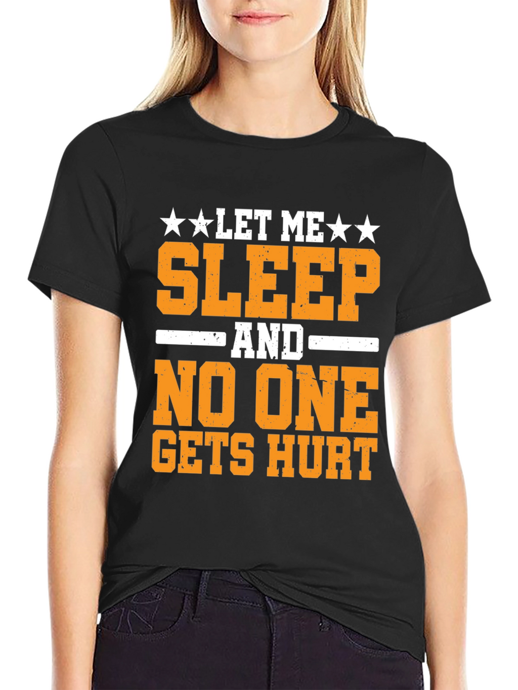 Let Me Sleep T-Shirt Funny Graphic Tee