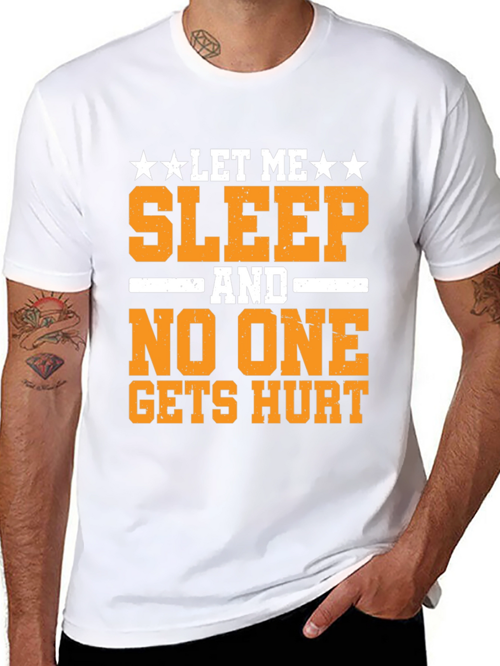 Let Me Sleep T-Shirt Funny Graphic Tee