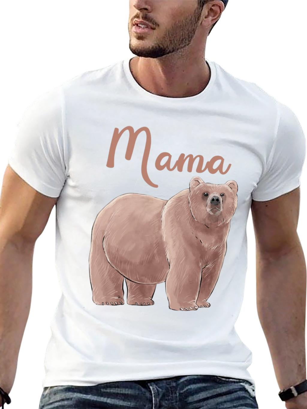 Mama Bear Graphic Tee - Comfortable Cotton Blend