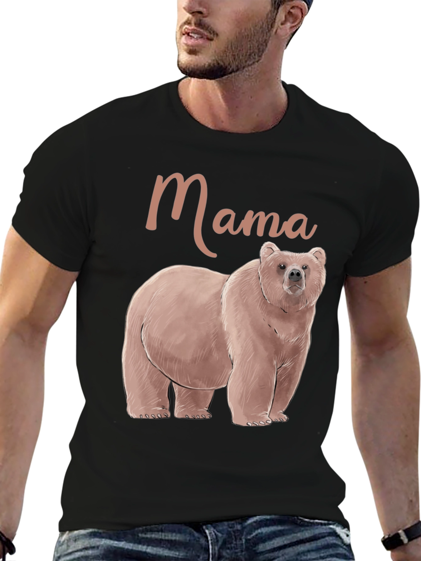 Mama Bear Graphic Tee - Comfortable Cotton Blend