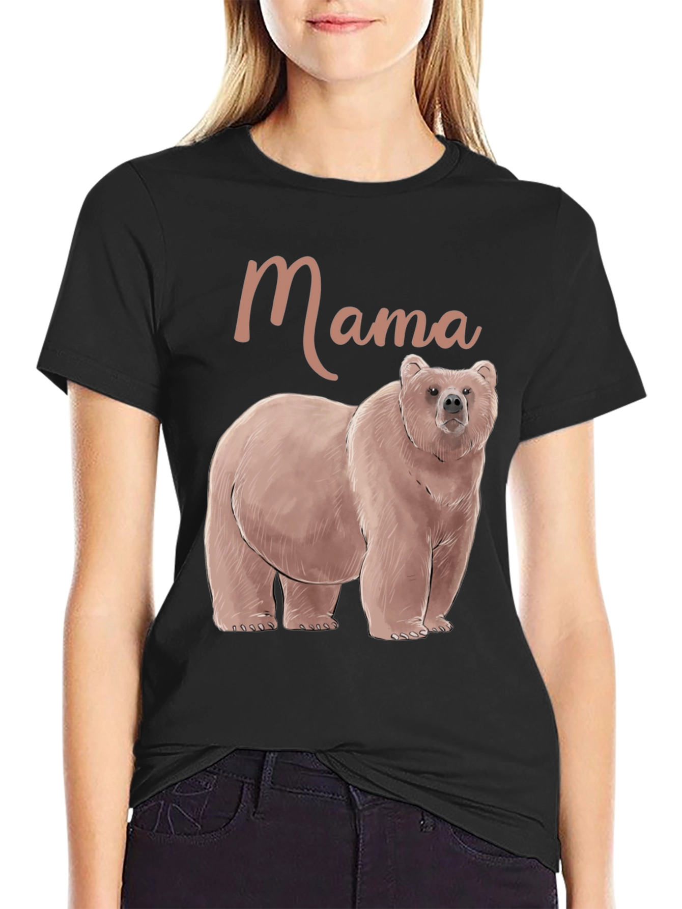 Mama Bear Graphic Tee - Comfortable Cotton Blend