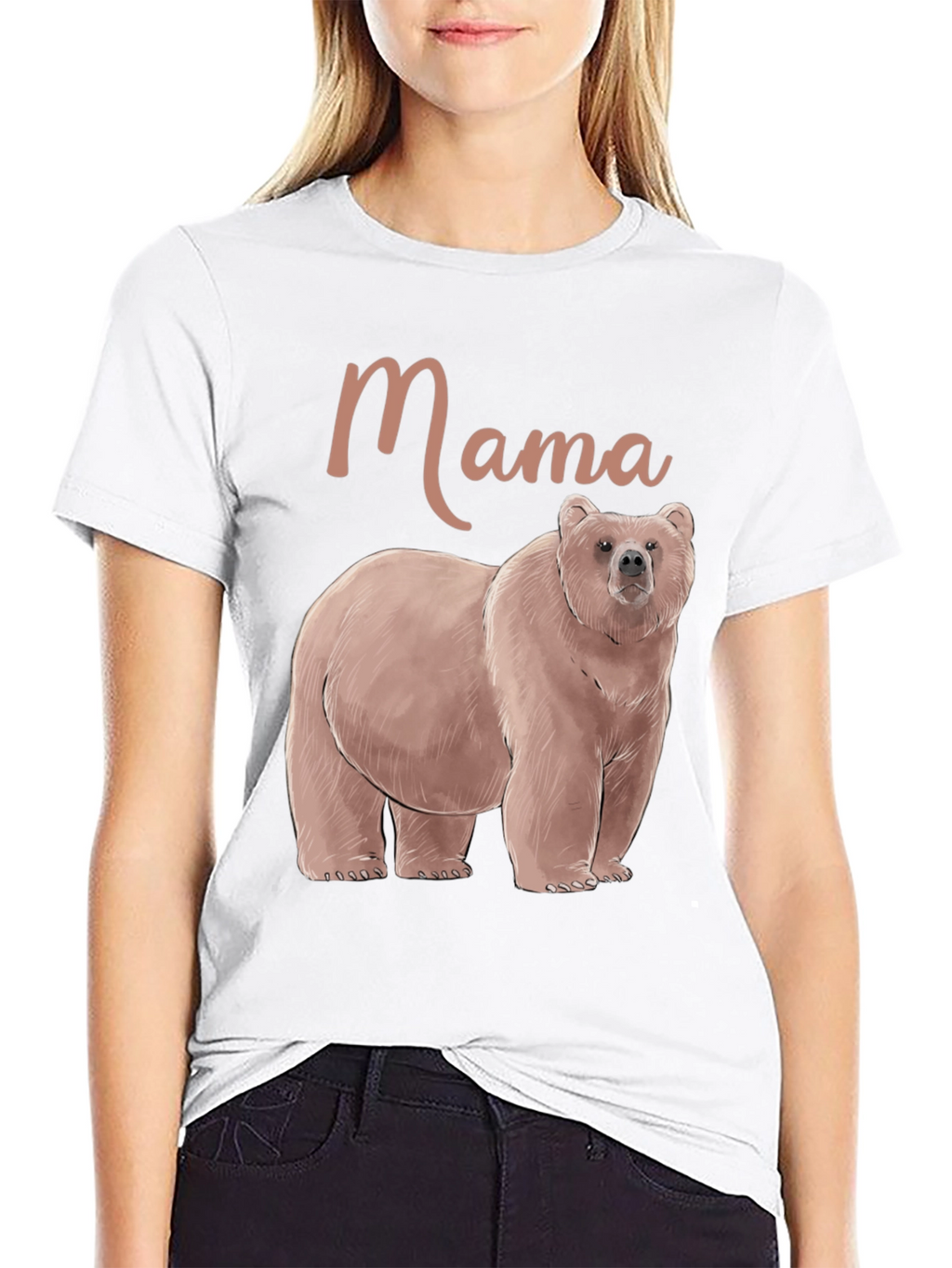 Mama Bear Graphic Tee - Comfortable Cotton Blend