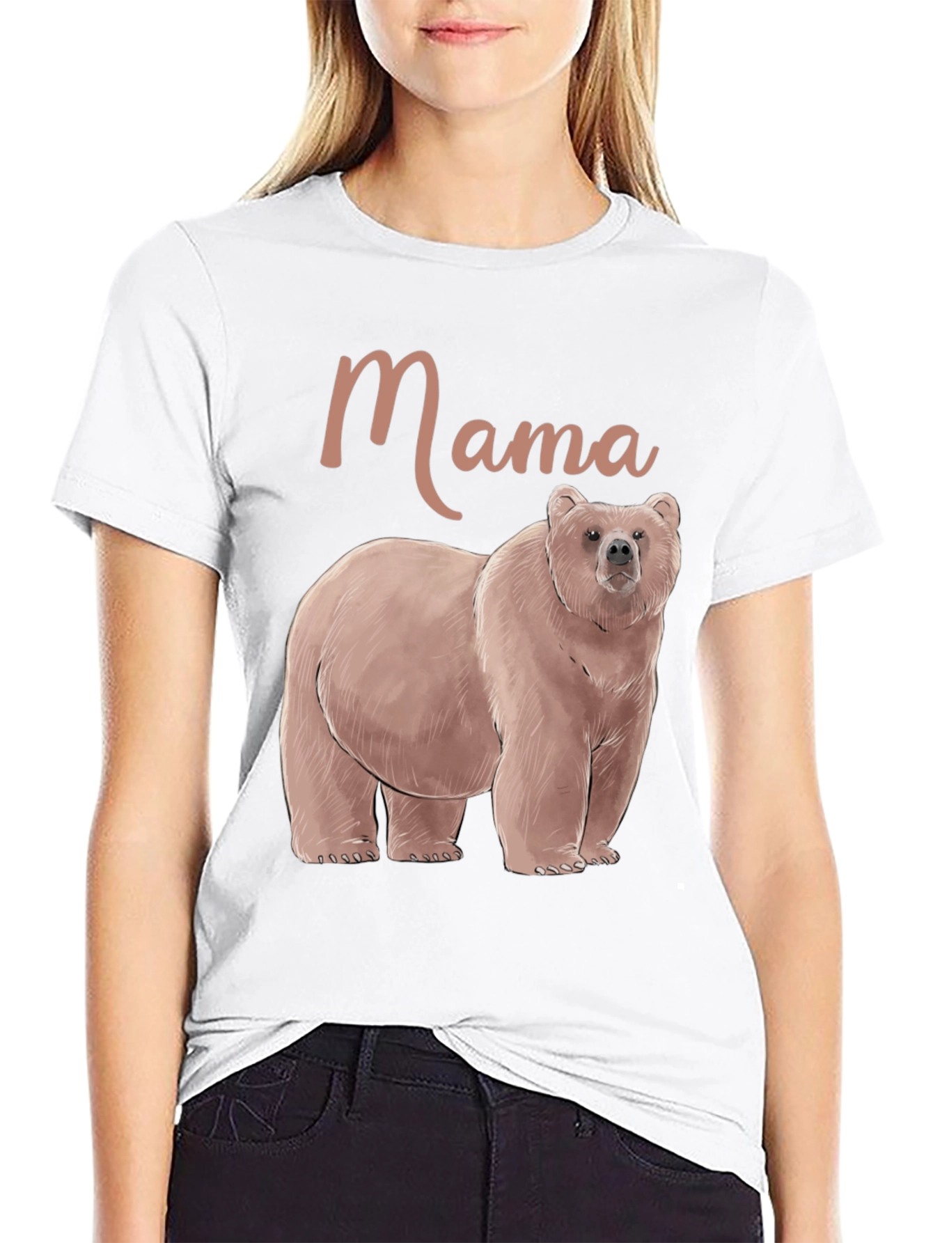 Mama Bear Graphic Tee - Comfortable Cotton Blend