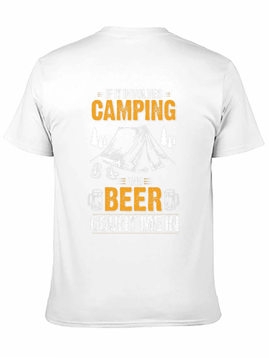 Camping & Beer Graphic T-Shirt - Count Me In!