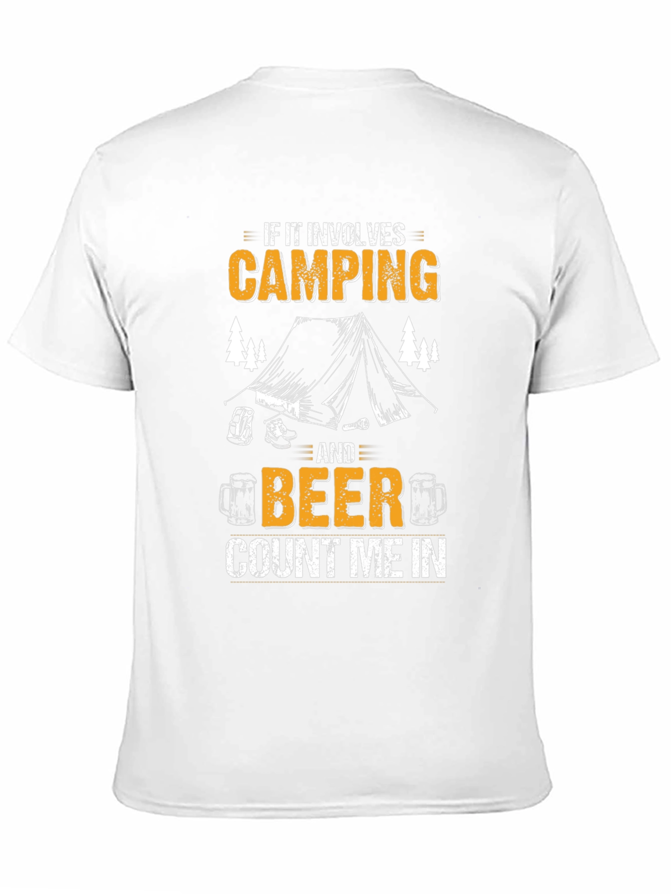Camping & Beer Graphic T-Shirt - Count Me In!