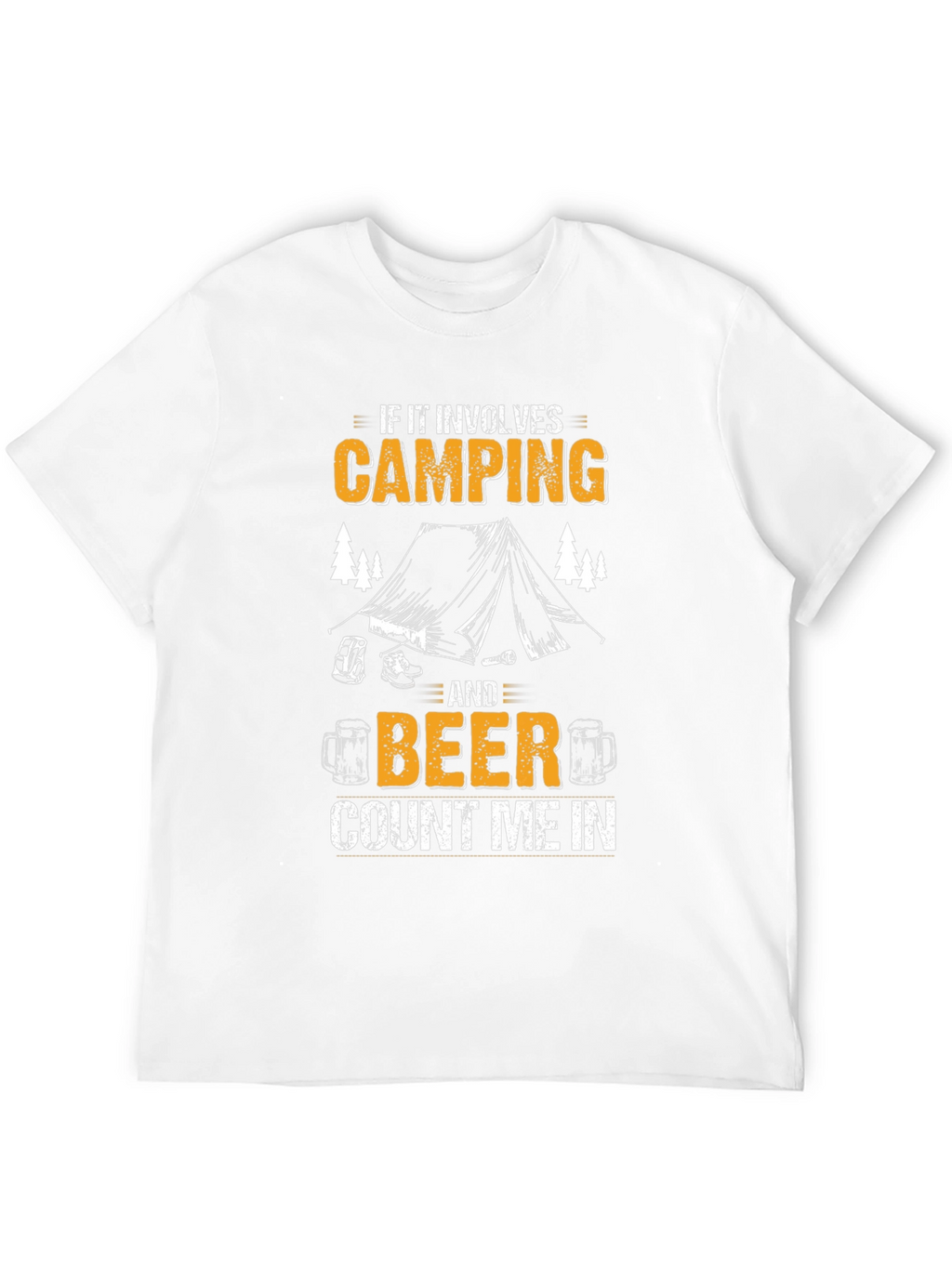 Camping & Beer Graphic T-Shirt - Count Me In!
