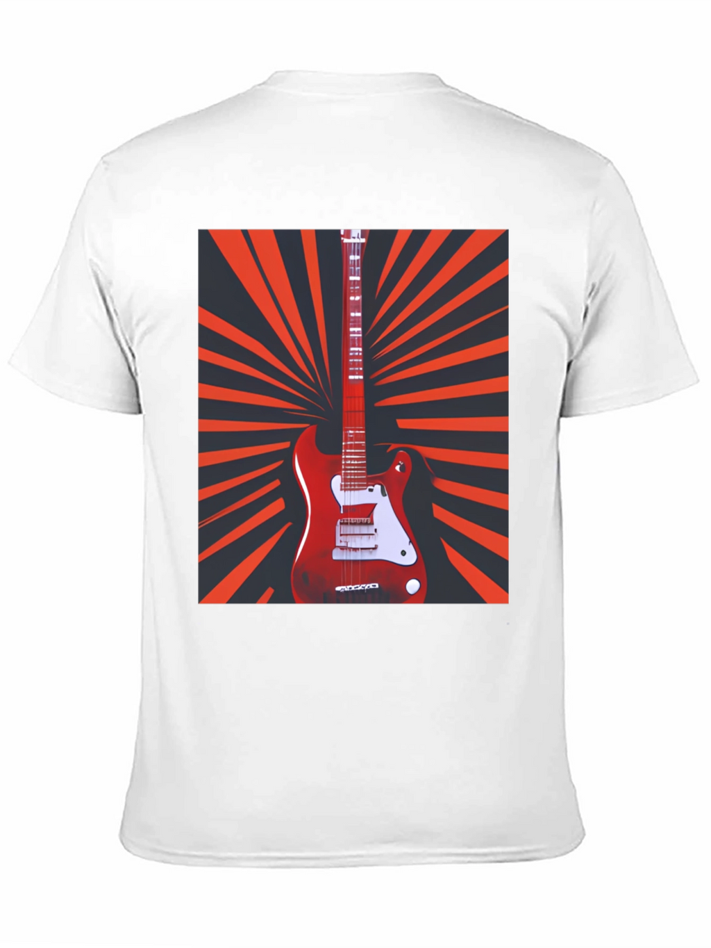 Electric Guitar Graphic T-Shirt - Retro Music Tee
