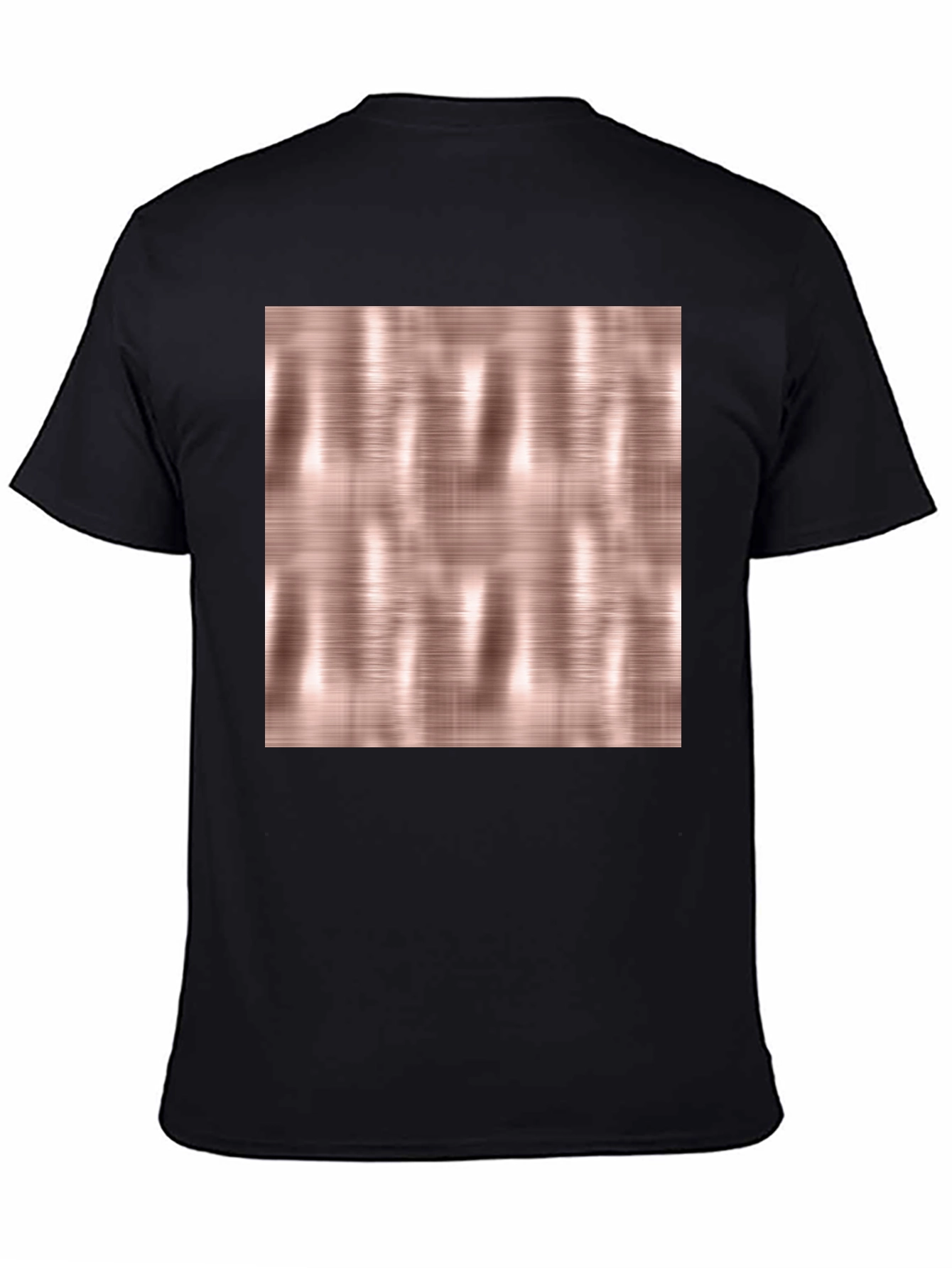 Abstract Pattern Tee - Black Short Sleeve Crew Neck T-Shirt