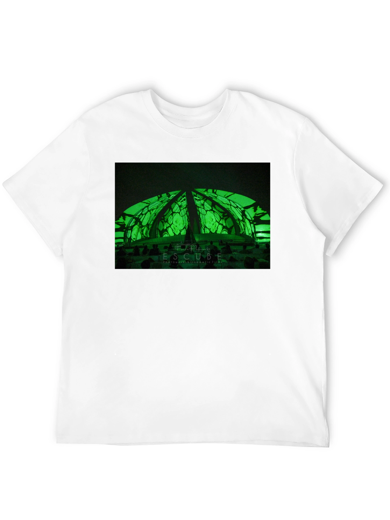 Futuristic Green Dome T-Shirt - Stylish & Unique Design