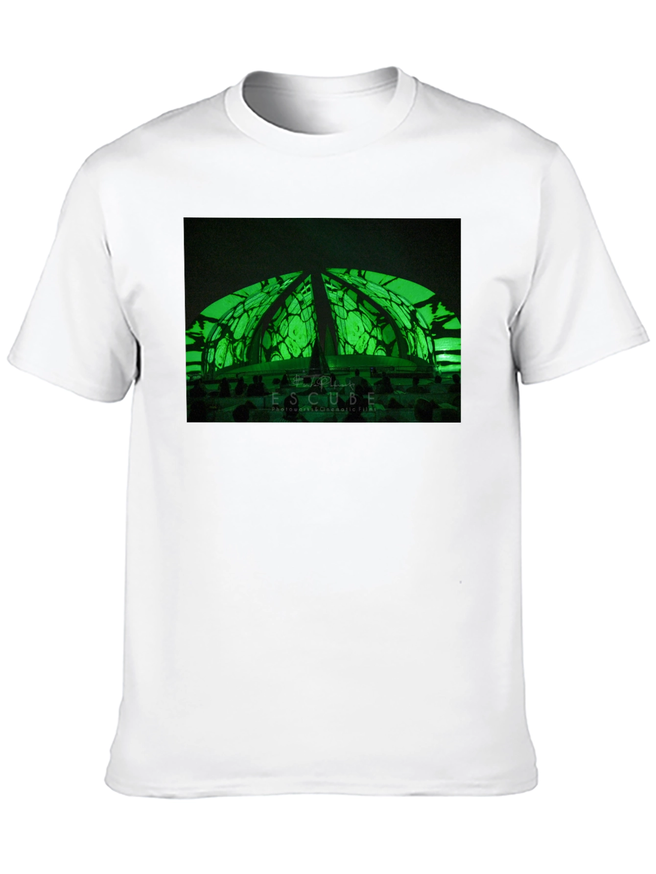Futuristic Green Dome T-Shirt - Stylish & Unique Design