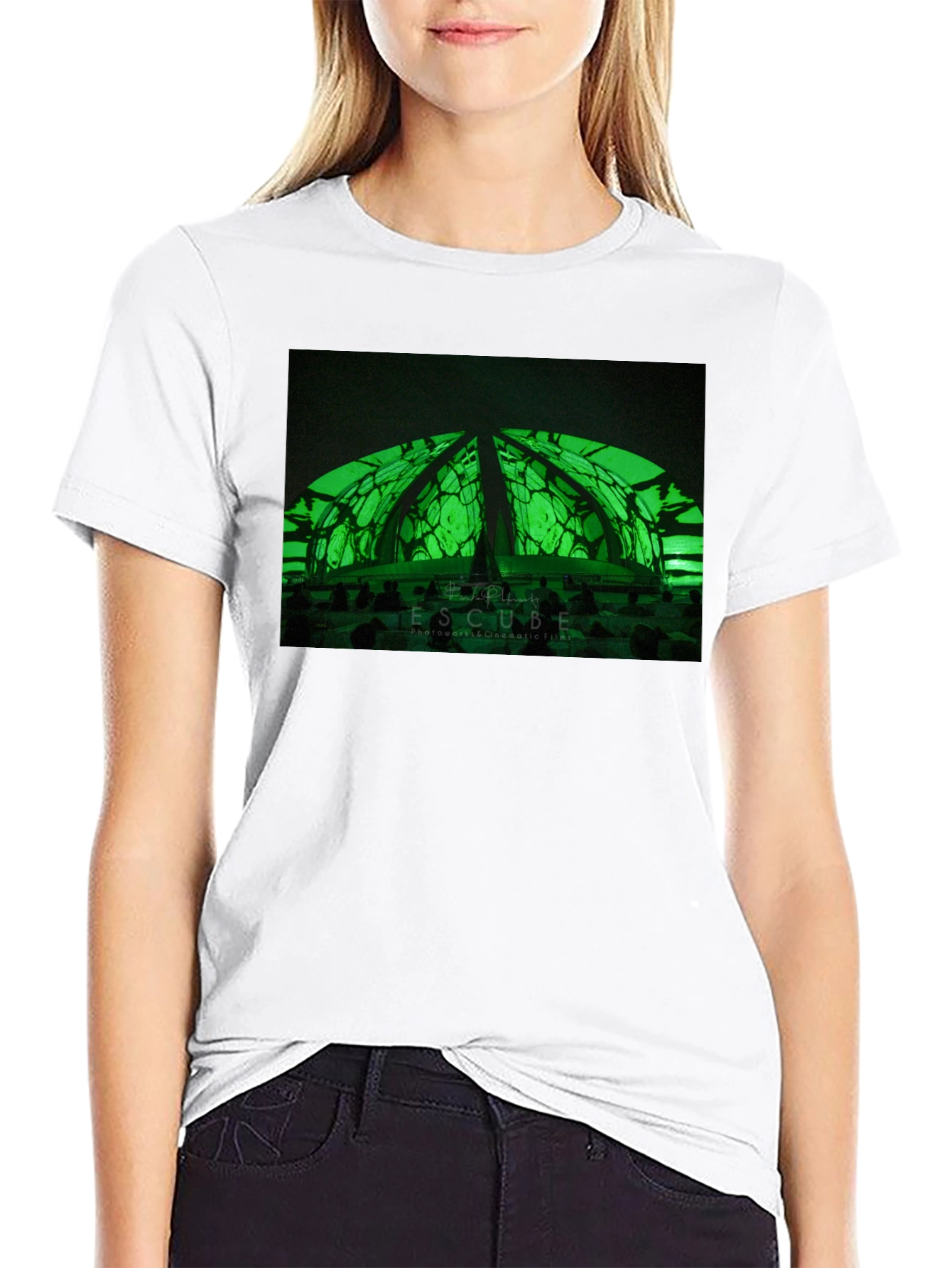 Futuristic Green Dome T-Shirt - Stylish & Unique Design