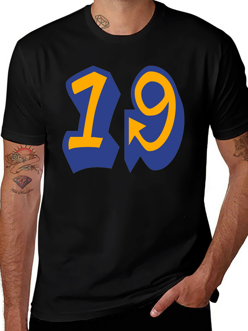 Vault 19 Inspired Graphic Tee - Black