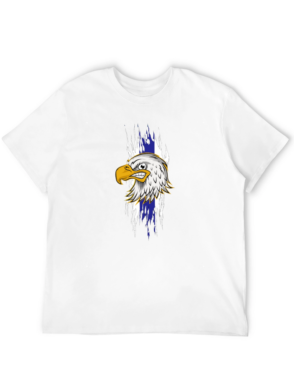 Mens Black T-Shirt with Eagle Graphic