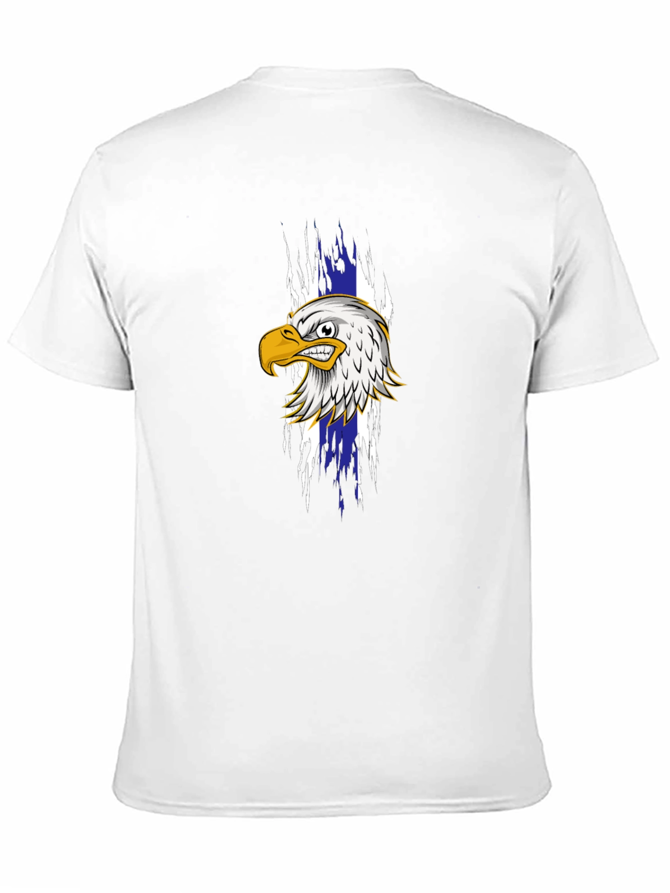 Mens Black T-Shirt with Eagle Graphic