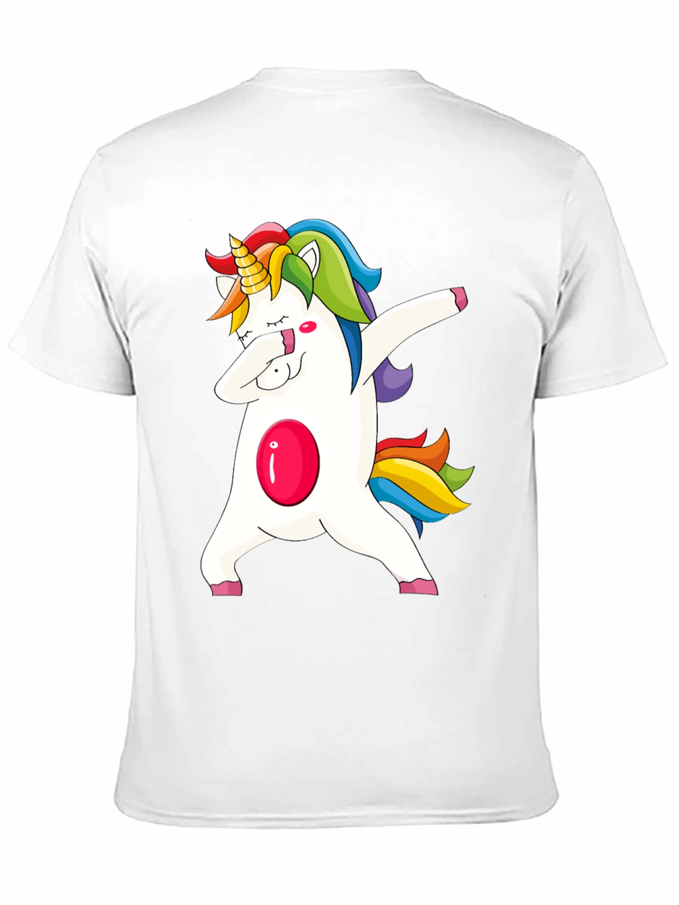 Dabbing Unicorn Graphic Tee - Black