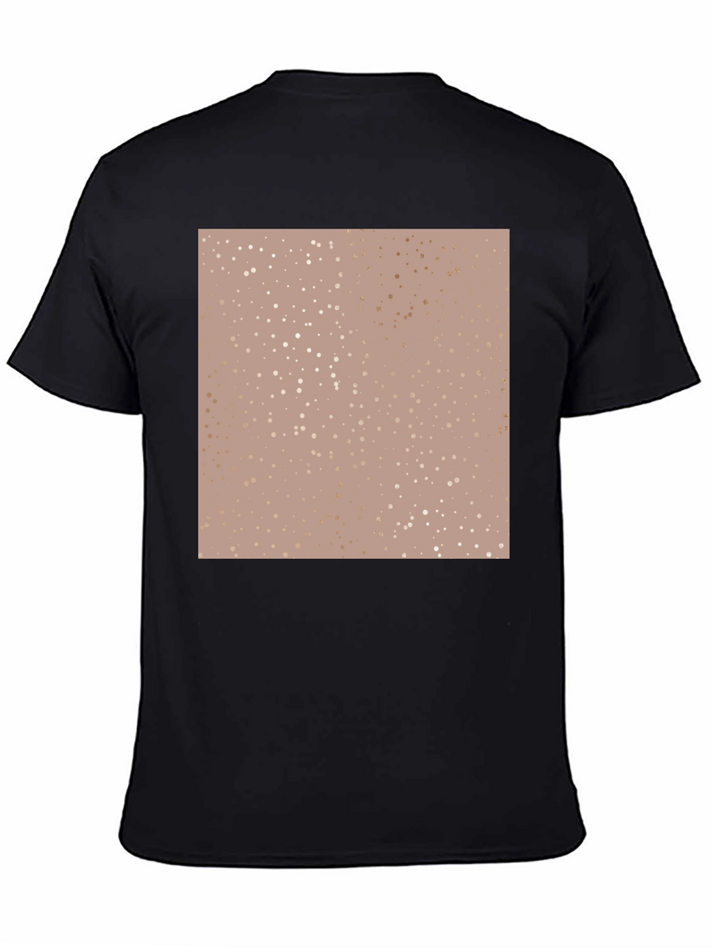 Stylish Black T-Shirt with Abstract Dot Pattern