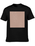 Stylish Black T-Shirt with Abstract Dot Pattern