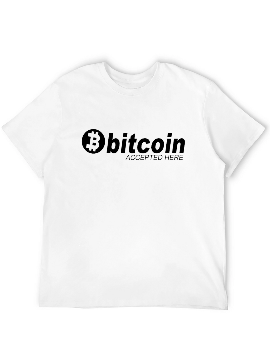Bitcoin Accepted Here Black T-Shirt