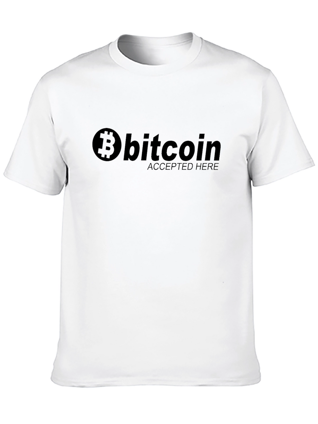 Bitcoin Accepted Here Black T-Shirt