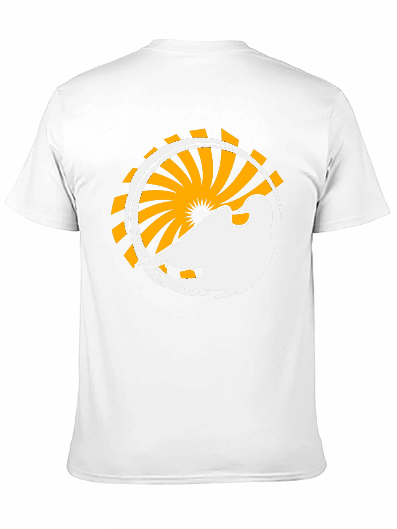 Abstract Bird Graphic Black T-Shirt
