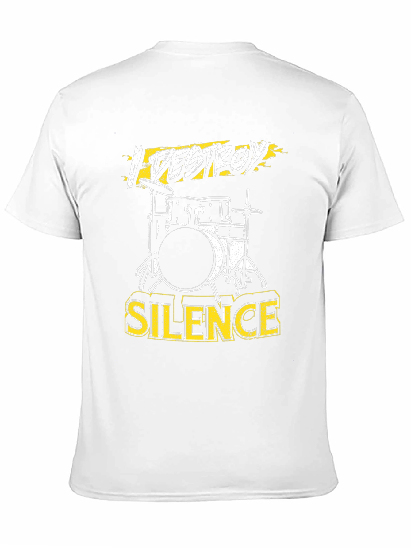 I Destroy Silence Drummer T-Shirt - Rock Music Tee