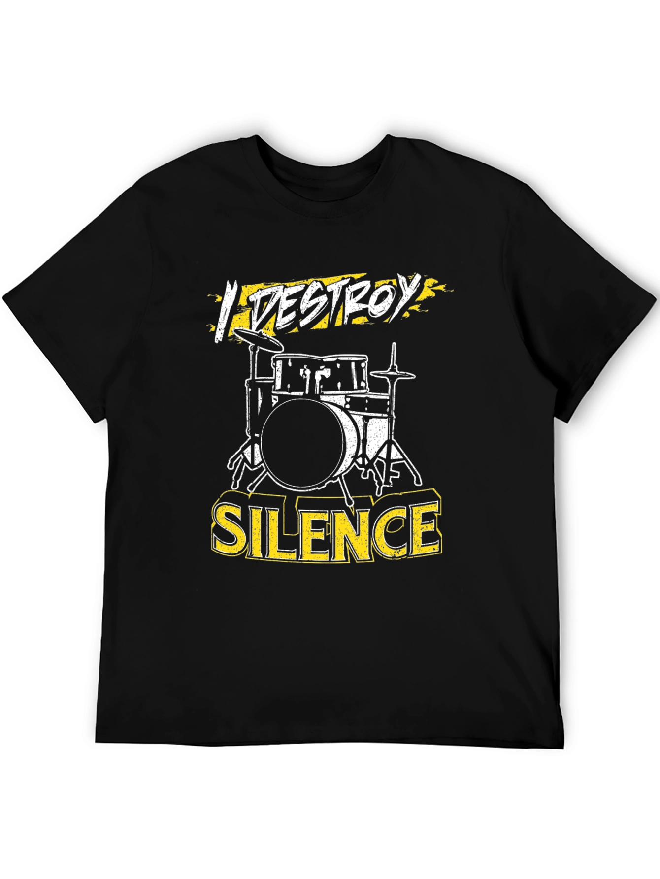 I Destroy Silence Drummer T-Shirt - Rock Music Tee