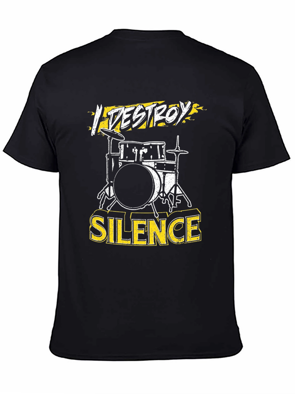 I Destroy Silence Drummer T-Shirt - Rock Music Tee