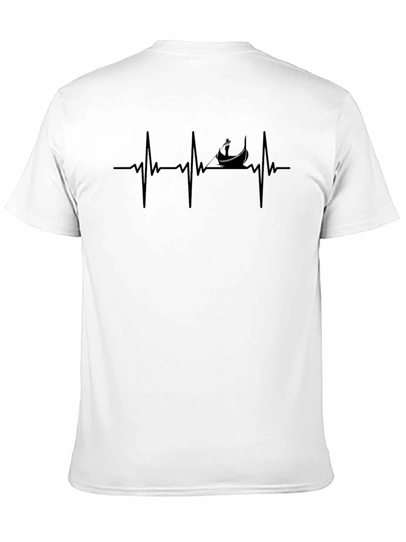 Heartbeat Rowing T-Shirt - Cool Rowing Design