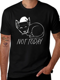 Not Today Cat Graphic Tee