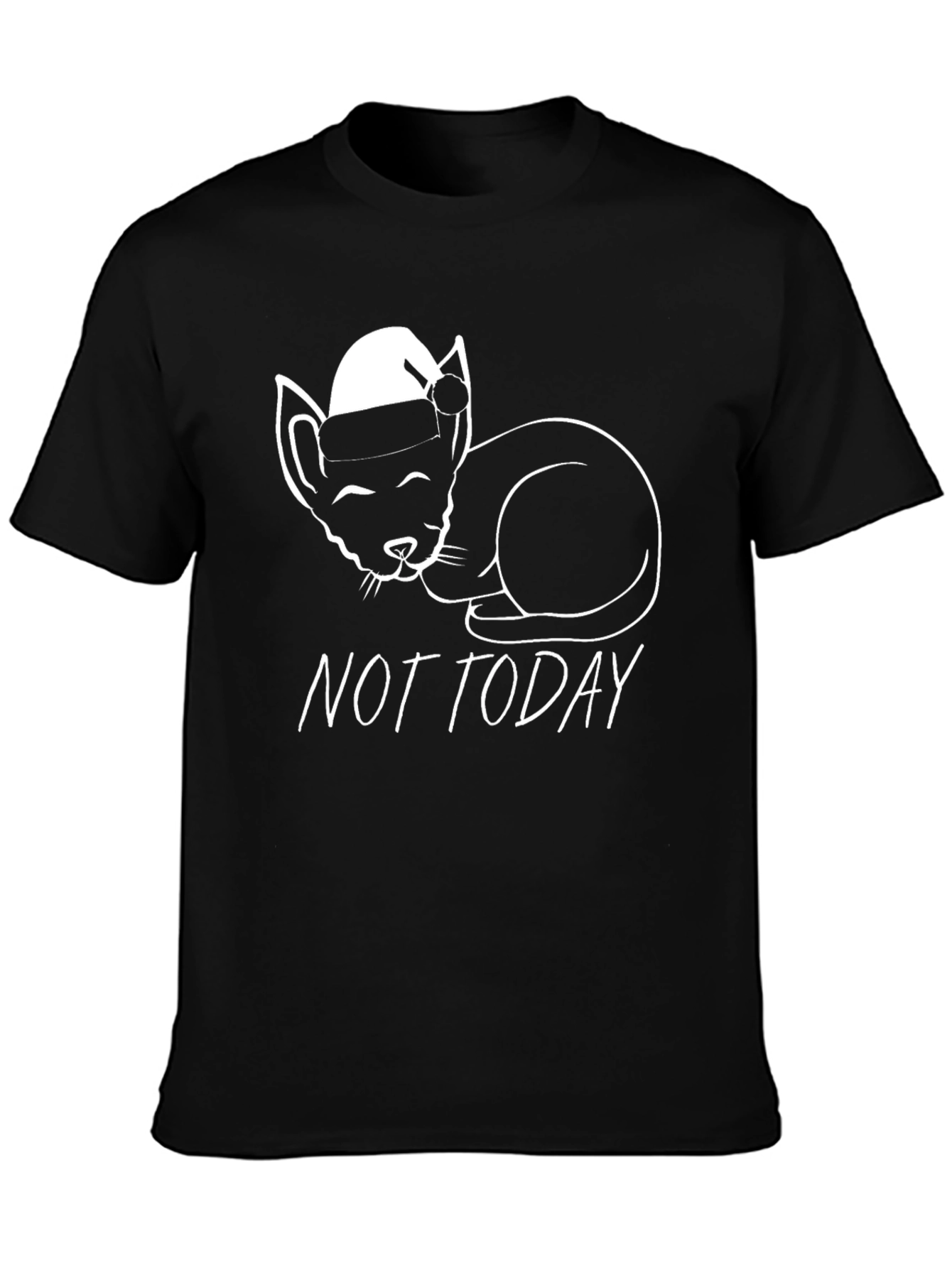 Not Today Cat Graphic Tee