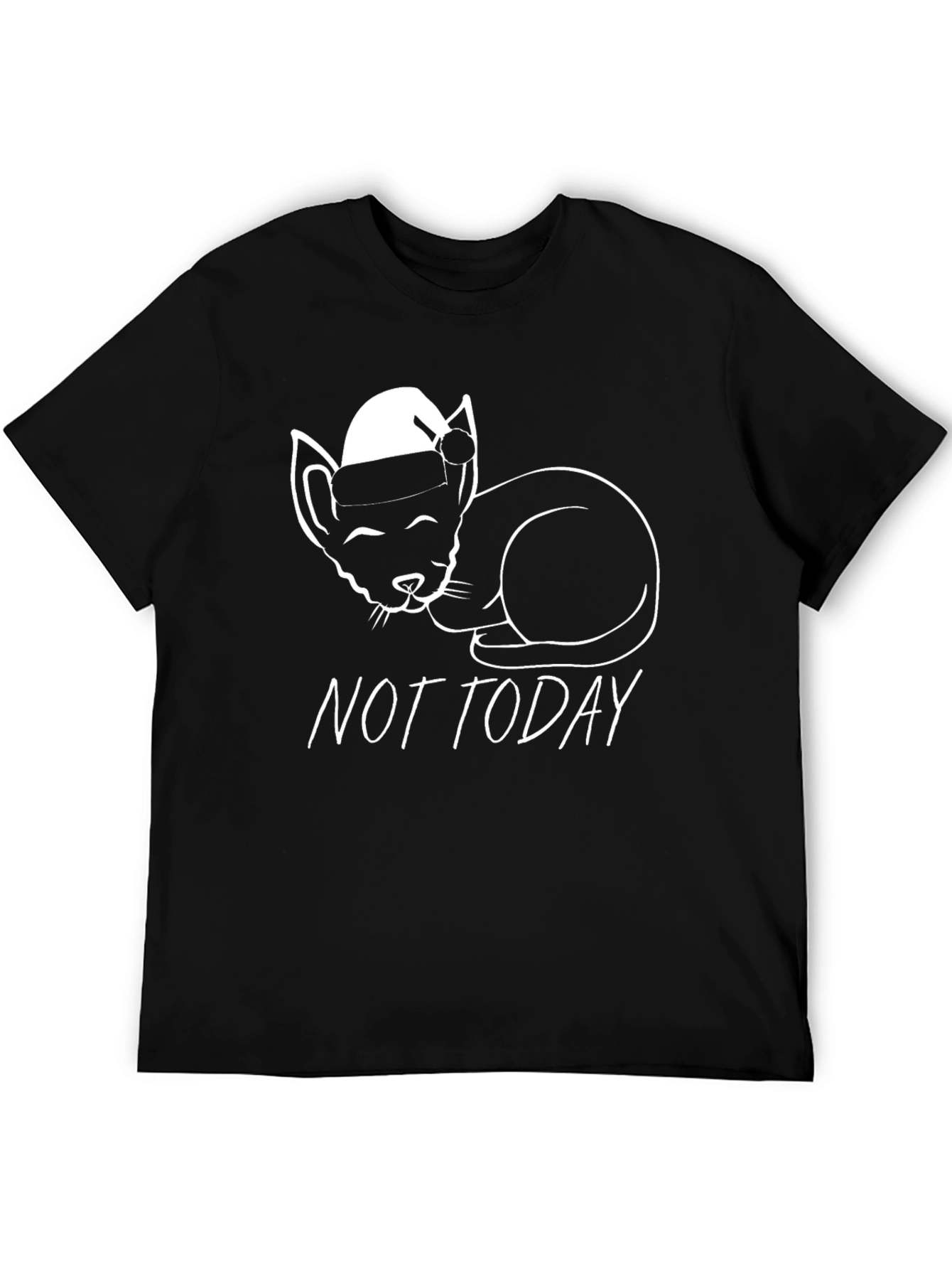 Not Today Cat Graphic Tee