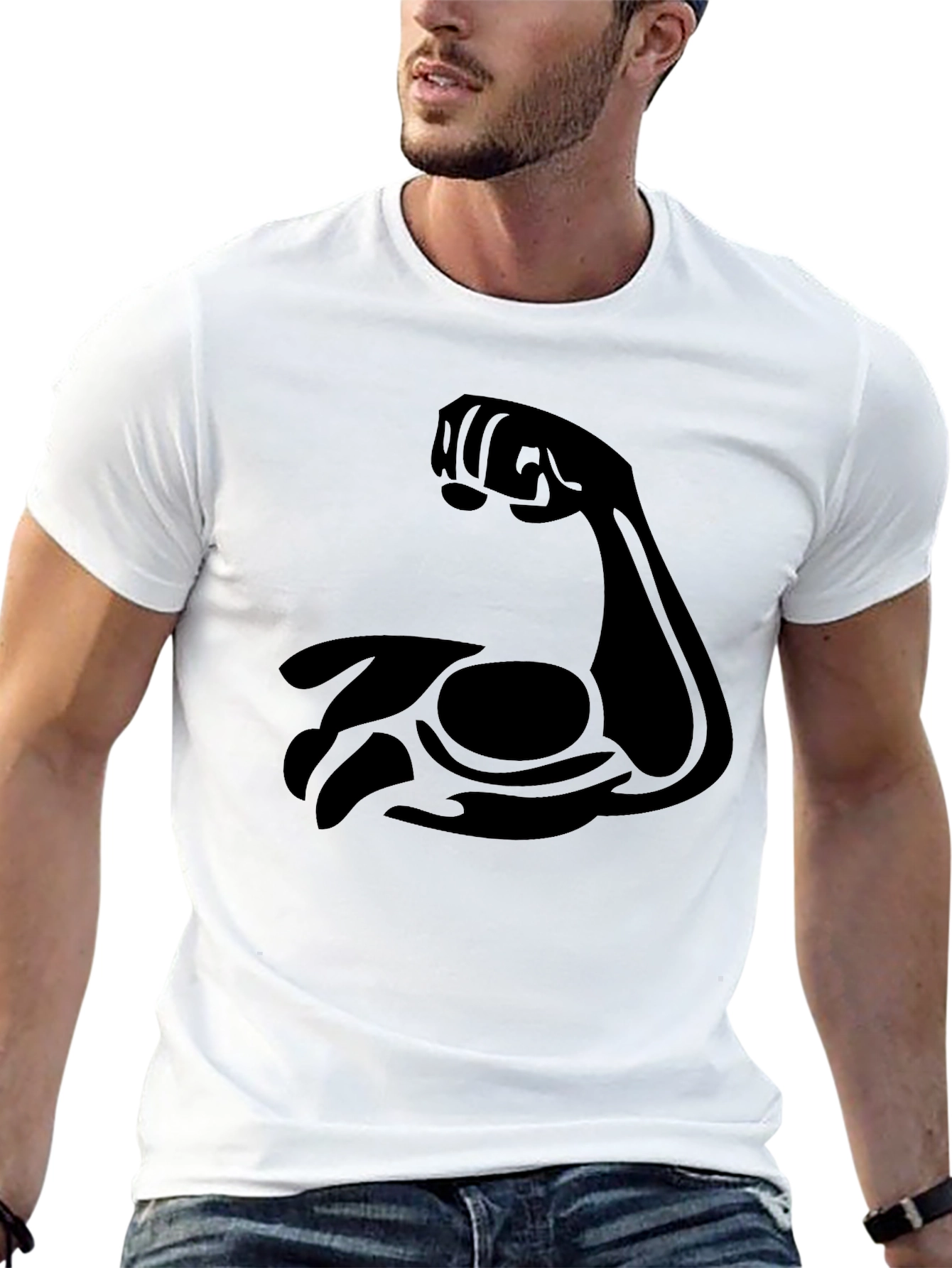 Muscle Flex Black T-Shirt - Gym & Fitness Apparel