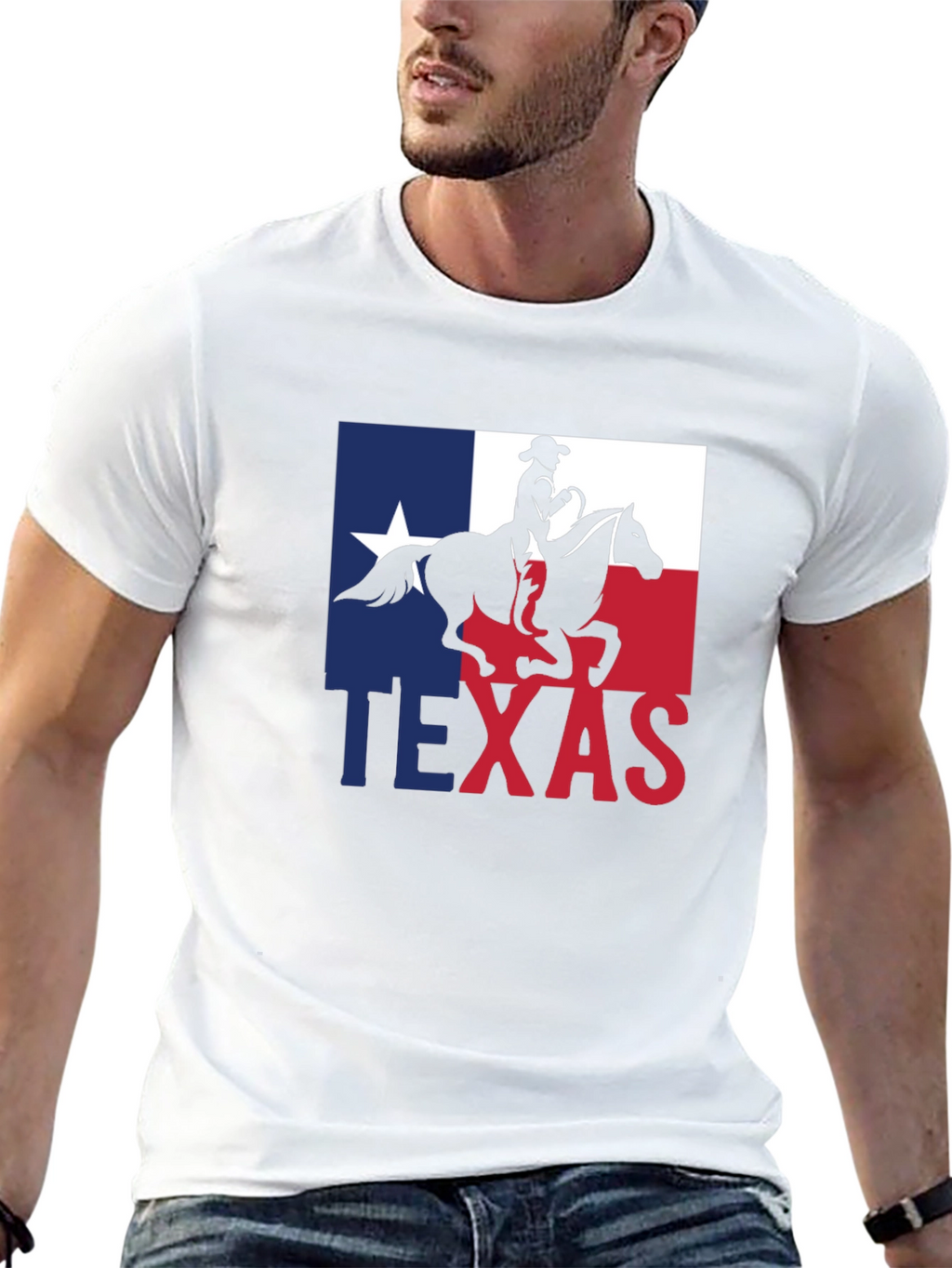 Texas Pride Cowboy Graphic T-Shirt