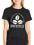 Coffee Bean Universe Graphic T-Shirt