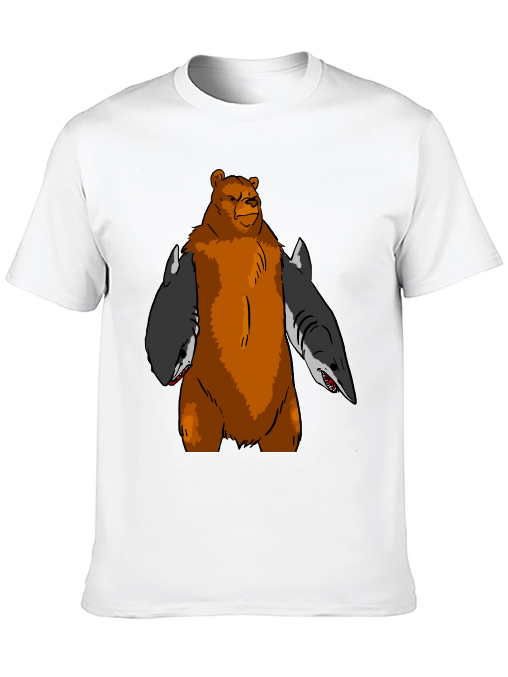 Bear Shark T-Shirt - Funny Graphic Tee