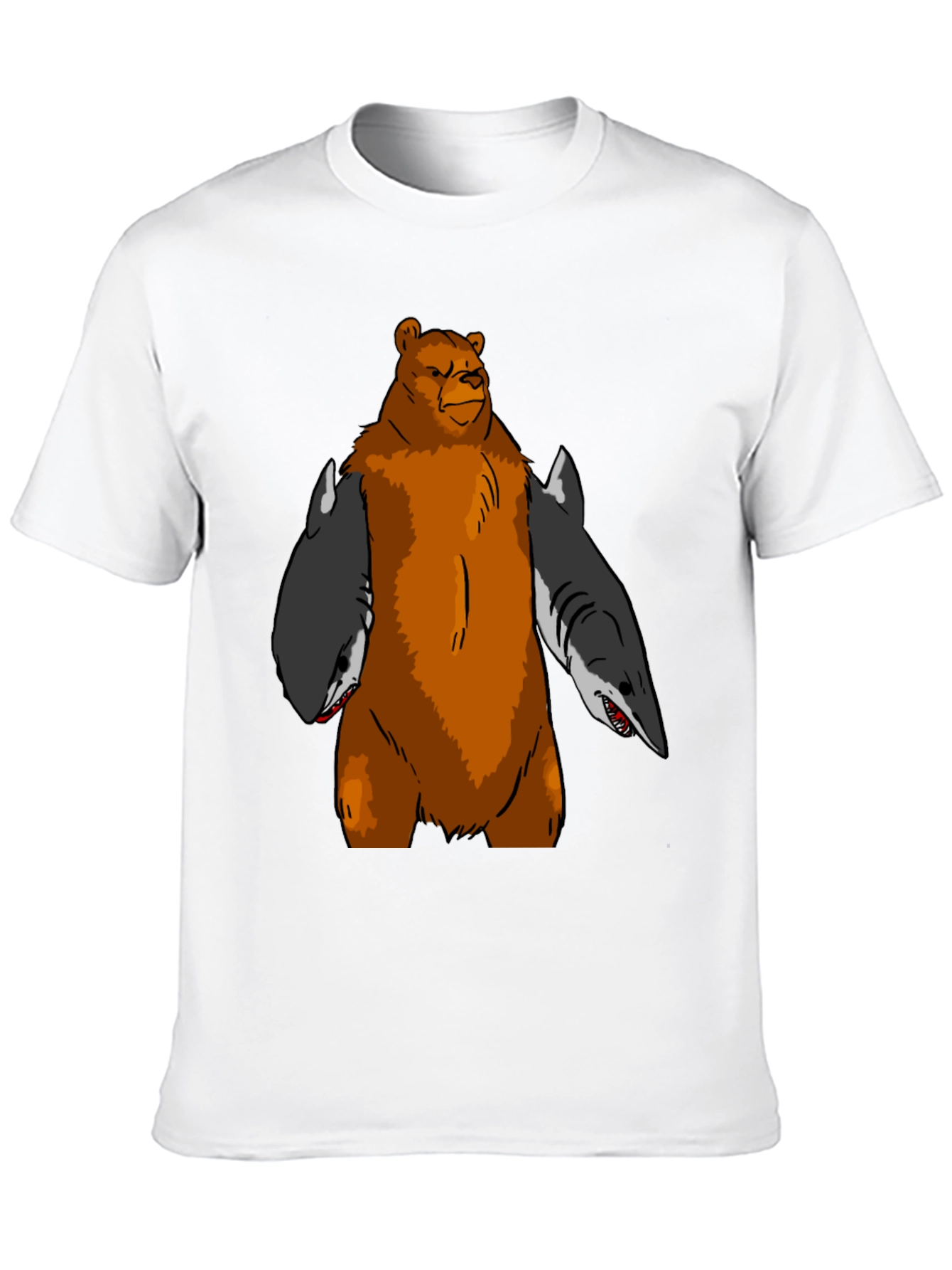 Bear Shark T-Shirt - Funny Graphic Tee