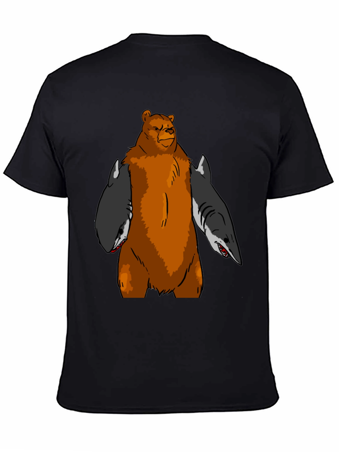 Bear Shark T-Shirt - Funny Graphic Tee