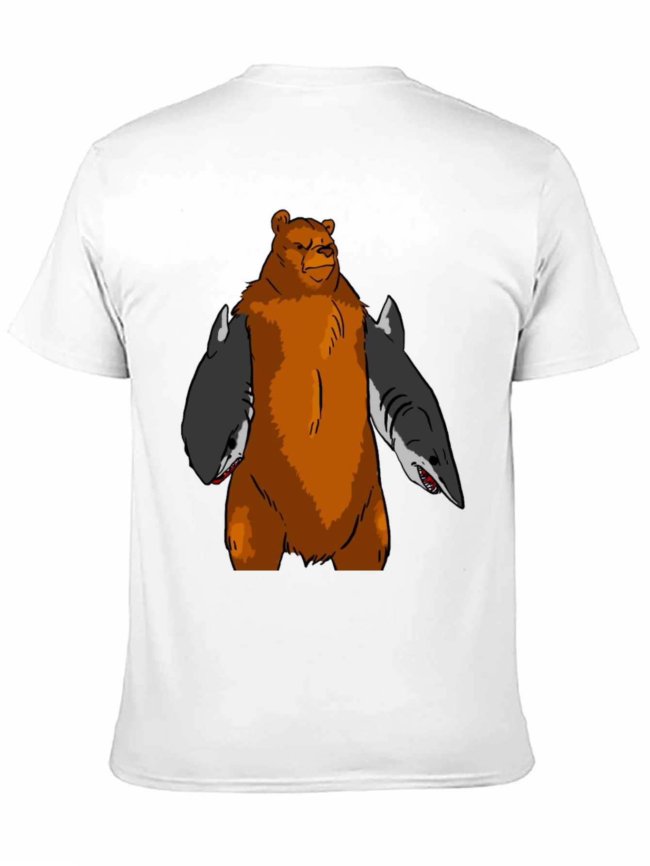 Bear Shark T-Shirt - Funny Graphic Tee