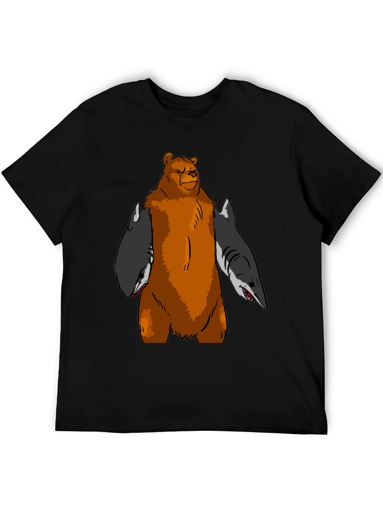 Bear Shark T-Shirt - Funny Graphic Tee