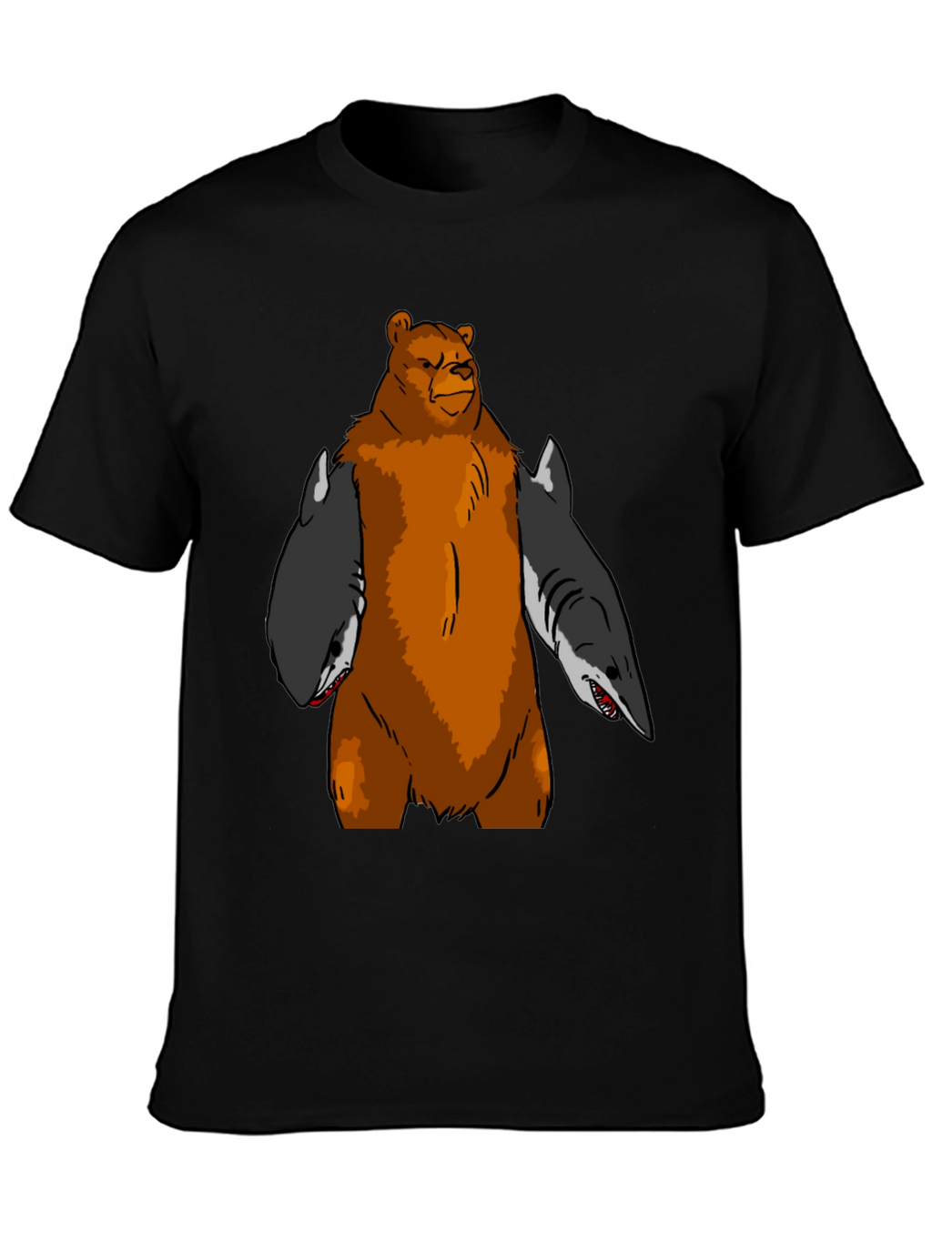 Bear Shark T-Shirt - Funny Graphic Tee