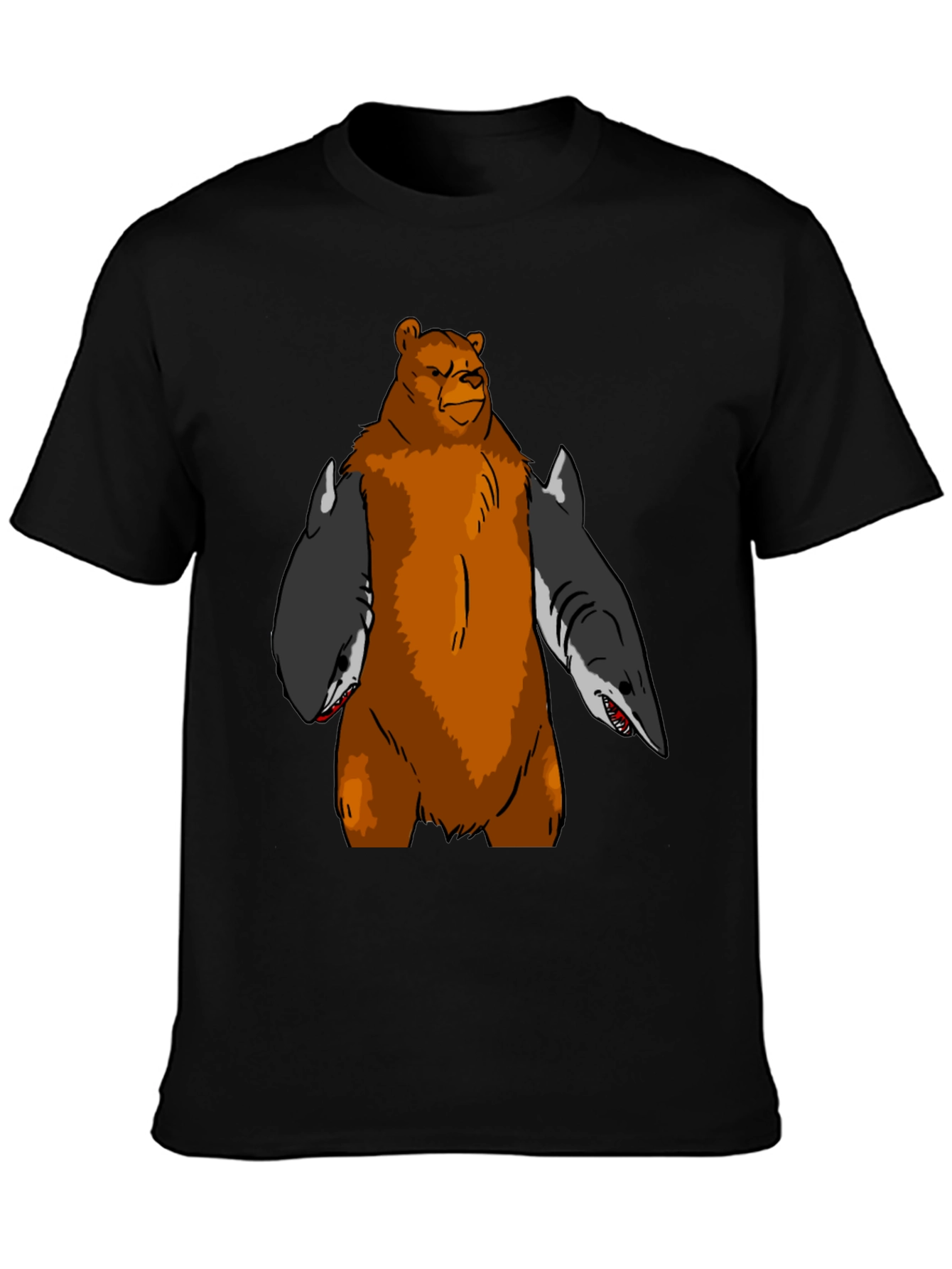 Bear Shark T-Shirt - Funny Graphic Tee