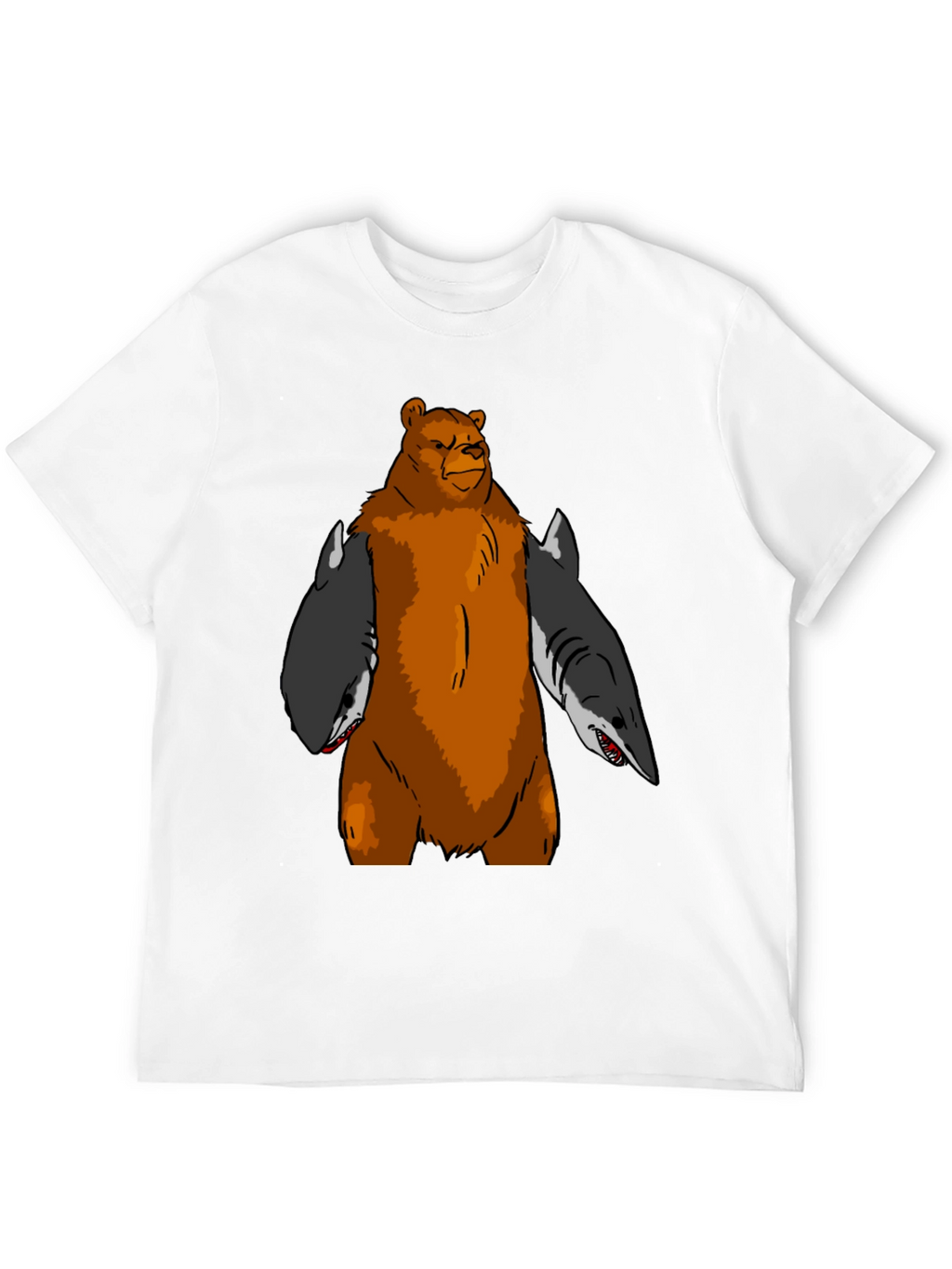 Bear Shark T-Shirt - Funny Graphic Tee