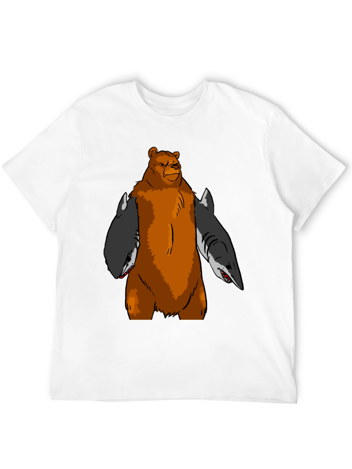 Bear Shark T-Shirt - Funny Graphic Tee