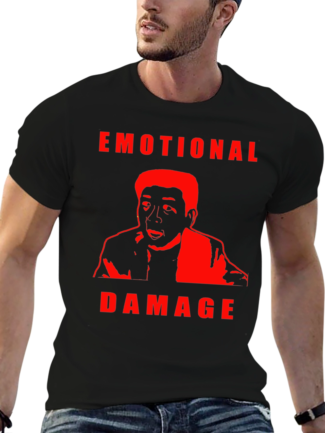 Emotional Damage Graphic Tee - Trendy Meme T-Shirt