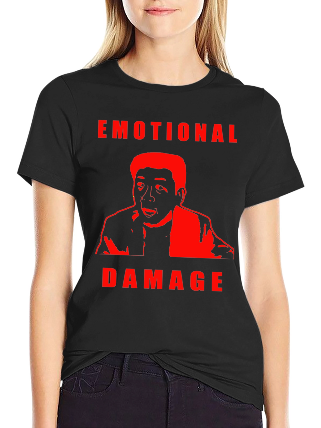 Emotional Damage Graphic Tee - Trendy Meme T-Shirt