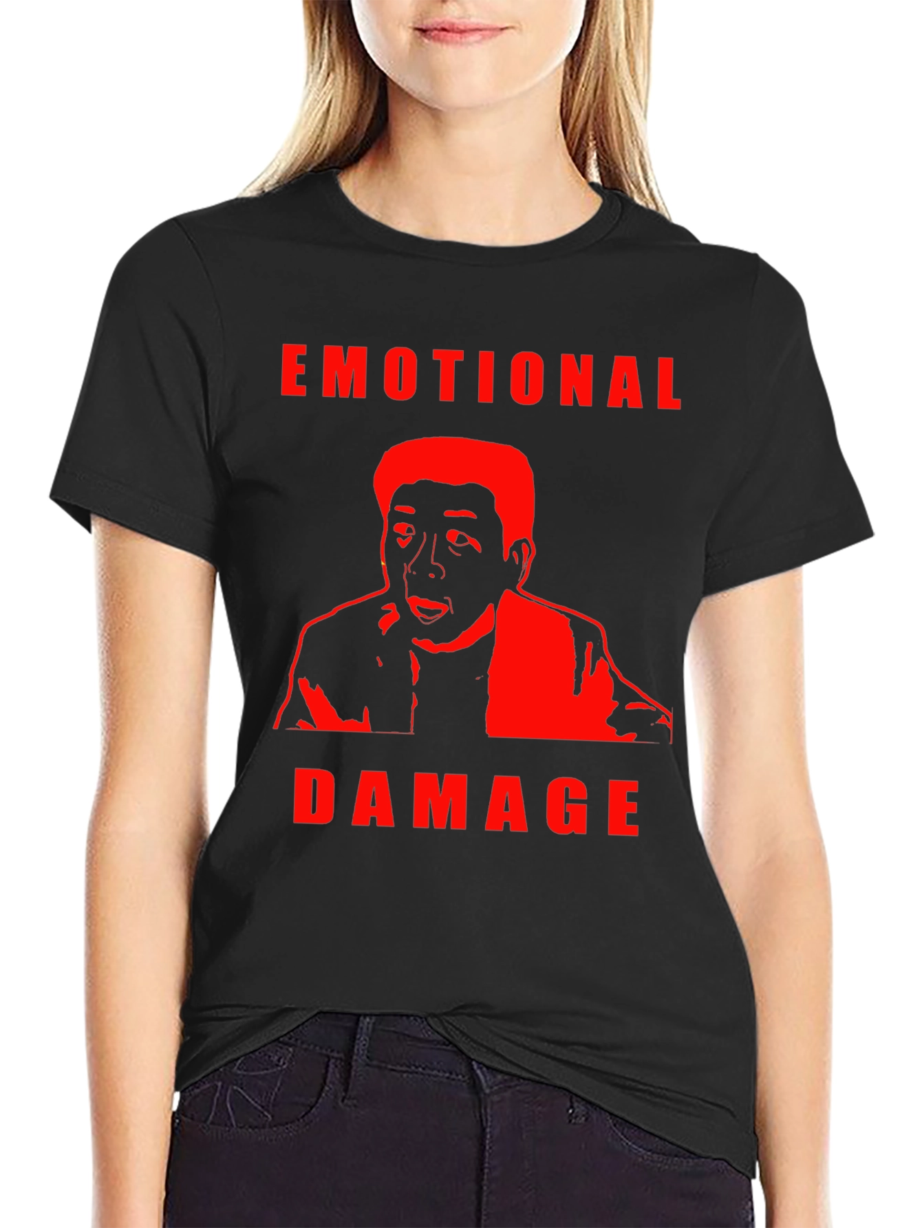 Emotional Damage Graphic Tee - Trendy Meme T-Shirt