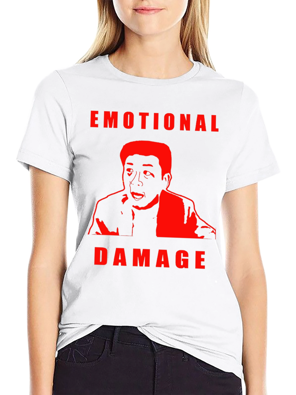 Emotional Damage Graphic Tee - Trendy Meme T-Shirt