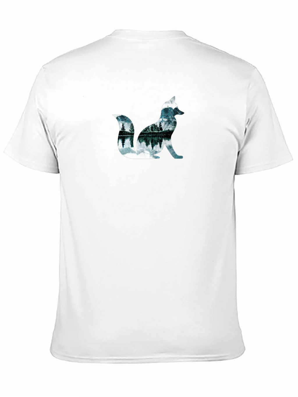Nature Fox Graphic Black T-Shirt