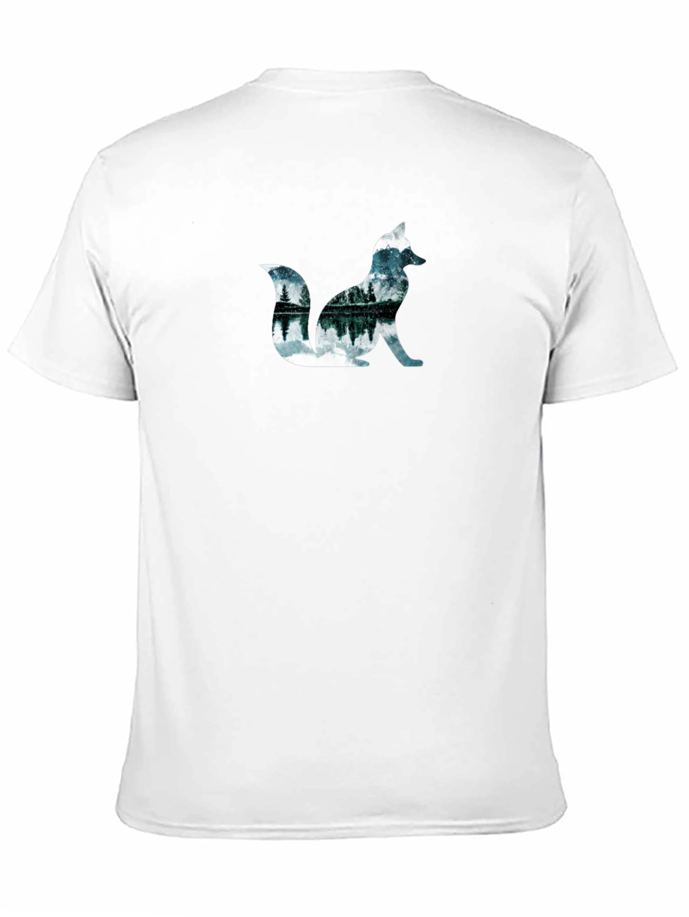 Nature Fox Graphic Black T-Shirt